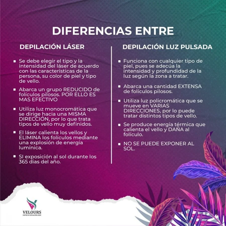 cual es la diferencia entre fotodepilacion y depilacion laser soprano